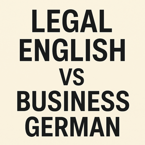 Юридический английский vs. Деловой немецкий
