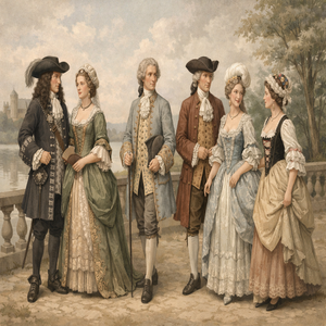 Мода в Германии и Британии в XVII–XVIII веках